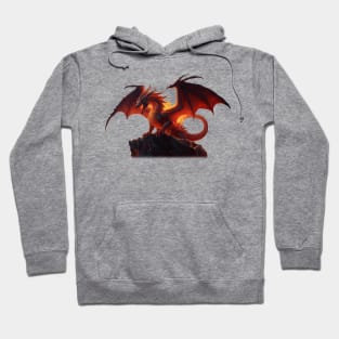 Dragon Mythological Dragon Lovers Red Hoodie